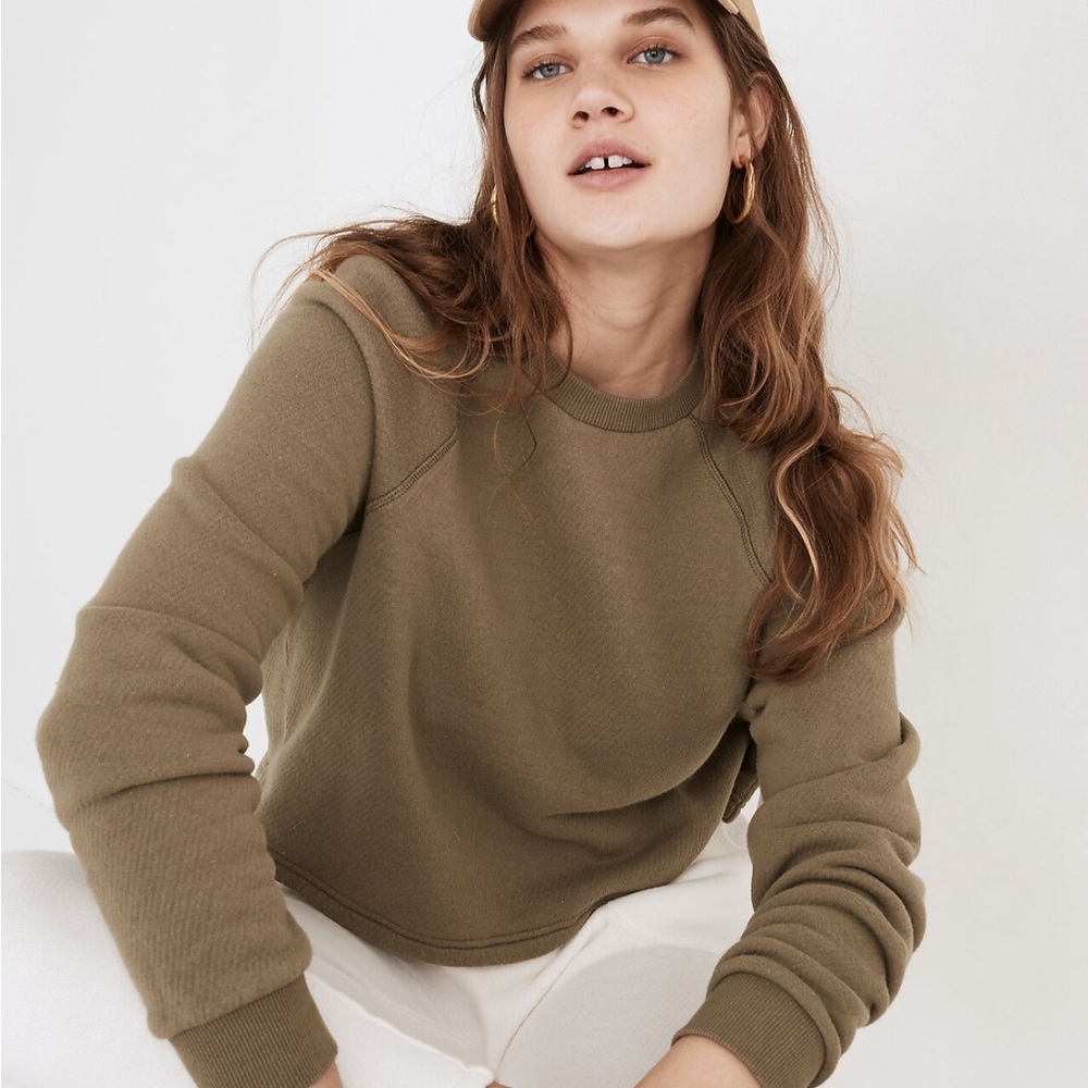 MADEWELL MWL Airyterry Crop Sweatshirt